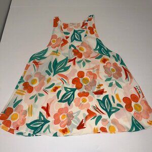 Everly Women’s Tank Top Cami Boho Floral Summer Medium Flowy Sheer Beach Outdoor